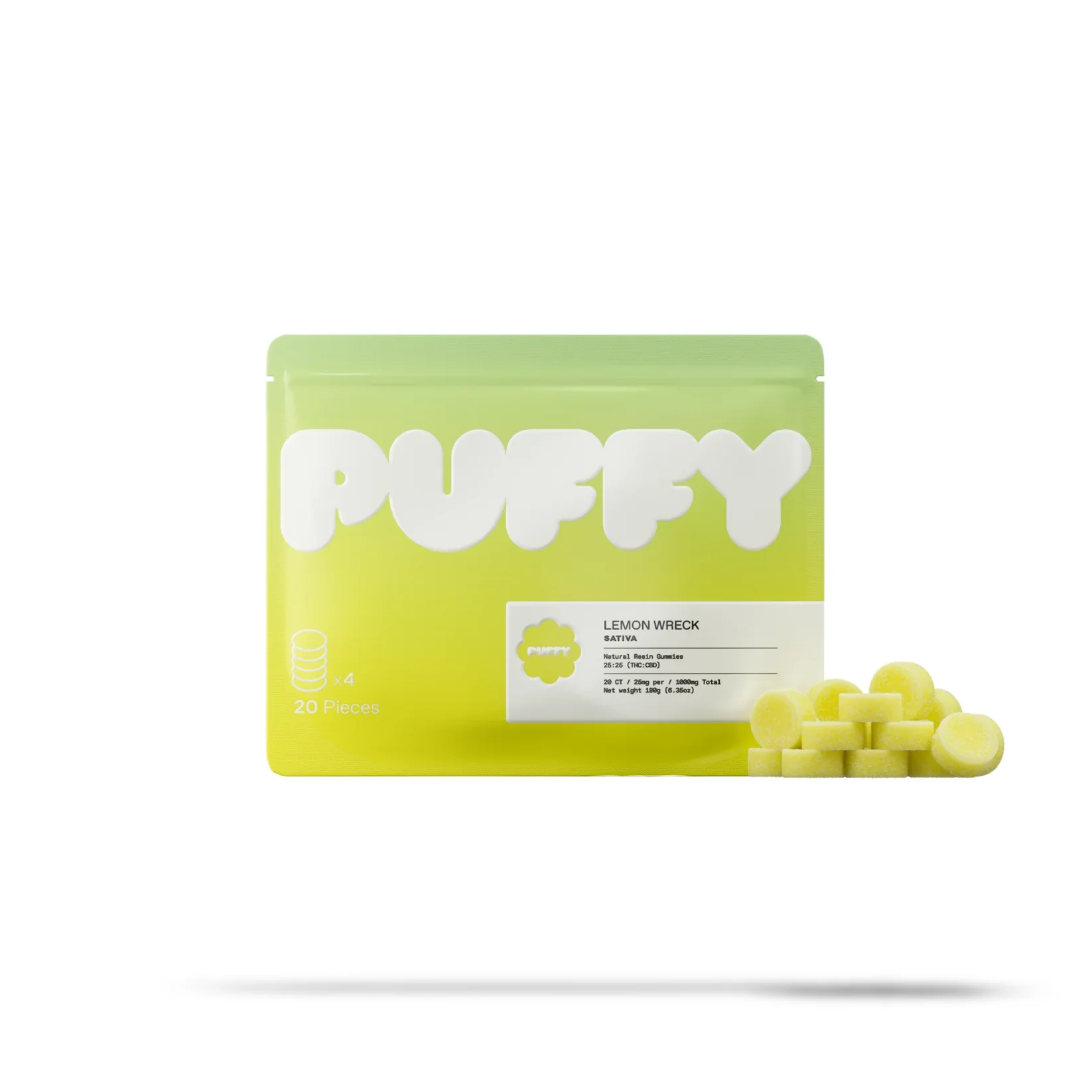 PUFFY Natural Resin Gummies | 20PC BIG PACK 500 mg - Image 3