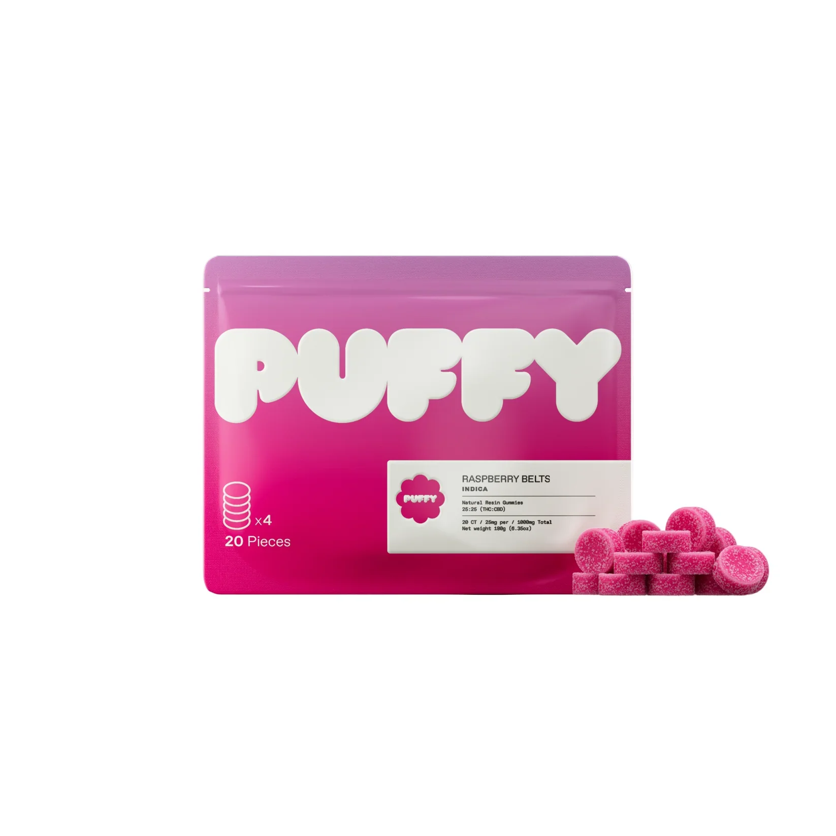 PUFFY Natural Resin Gummies | 20PC BIG PACK 500 mg - Image 4