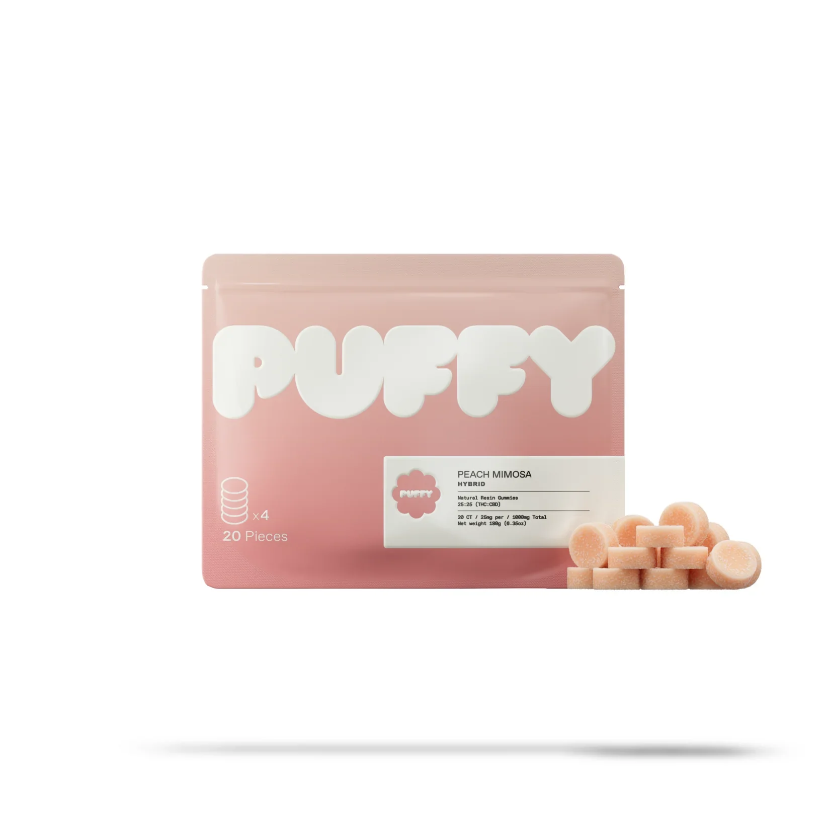 PUFFY Natural Resin Gummies | 20PC BIG PACK 500 mg - Image 5